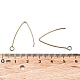 Placage ionique (ip) 304 crochets de boucle d'oreille en acier inoxydable STAS-F191-02M-B-3