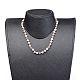Cultured Freshwater Pearl Beaded Necklaces NJEW-JN02663-4