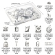 36шт 12 стильные подвески из сплава в тибетском стиле на День учителя TIBE-FS0003-28-4