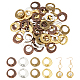 Nbeads 64 pz 4 colori cornici di perline ad anello irregolare in lega di stile tibetano FIND-NB0004-71-1