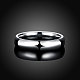 ファッショナブルなレディース316チタン鋼製指輪  ステンレス鋼色  usサイズ9（18.9mm） RJEW-BB07173-9-2