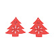 Grandi pendenti in legno verniciato a spruzzo a tema natalizio WOOD-N005-85B-2