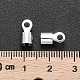 真鍮製コードエンドパーツ  銀色のメッキ  穴：5mm  インナー：3.4mm KK-E182-S01-3