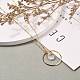Colliers pendentifs perles de verre en forme de larme NJEW-JN03205-05-4
