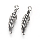 316 Surgical Stainless Steel Pendants STAS-P225-110AS-2