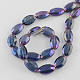 Chapelets de perles en verre électroplaqué EGLA-S059-22x14mm-M-3