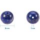 PandaHall Elite Natural Lapis Lazuli Bead Strands For Jewelry Making (1 Strands) Round G-PH0028-8mm-16-2