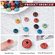 Arricraft 200 pièces 10 couleurs perles de roche de lave naturelle G-AR0005-23-4