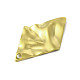 テクスチャード加工201ステンレススチールペンダント  ゴールドカラー  菱形  32.5x18x2mm  穴：1.8mm STAS-A069-04G-3