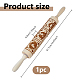 Rodillo de madera con patrón decorativo&nbsp;AJEW-WH0596-430B-2