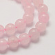 Chapelets de perles en quartz rose naturel G-G735-46-6mm-3