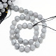 Chapelets de perle en jade blanc naturel G-R346-6mm-10-2