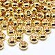 Brass Flat Round Spacer Beads KK-M085-18G-NR-1