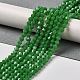 Opaque couleur unie imitation jade perles de verre brins GLAA-F029-P4mm-08-4