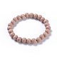 Bracelets extensibles avec perles en bois BJEW-JB05019-02-1