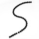 Grade aa natürlichen Obsidian runden Perlen Stränge G-L275-03-8mm-2