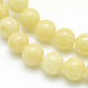 Chapelets de perles rondes en jade de Mashan naturelle X-G-D263-4mm-XS06-2