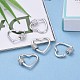 Brass Micro Pave Clear Cubic Zirconia Screw Carabiner Lock Charms ZIRC-E164-07P-6