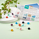 Cheriswelry 50pcs 10 Farben Katzenauge europäische Perlen G-CW0001-02-4