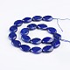 Dyed Oval Natural Lapis Lazuli Bead Strands G-F272-06-2