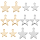 SUNNYCLUE 1 Box 120Pcs 6 Style Star Charms Bulk Stainless Steel Five-Pointed Star Pentagram Charm Hollow Double Sided Planet Small Charms for Jewelry Making Charm Earring Nail Art DIY Supplies Adult STAS-SC0004-02-1