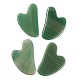 Естественные зеленые авантюрины gua sha доски G-B003-01-1