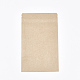 再封可能なクラフト紙袋  再封可能なバッグ  小さなクラフト紙ドイパック  窓付き  ナバホホワイト  20x12cm OPP-S004-01B-3
