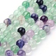 Natural Fluorite Beads Strands G-E112-4mm-18-2
