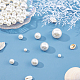 Cuentas de perlas de imitación de resina RESI-CA0001-07-4
