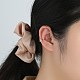 Boucles d'oreilles manchette en laiton zircon cubique transparent EJEW-BB67127-2
