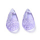 Perlas de murano con baches hechas a mano transparentes LAMP-T017-13A-2