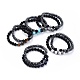 Natural Mixed Stone Beads Stretch Bracelet Sets BJEW-JB04391-1