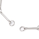 Realizzazione di braccialetti con catena a maglie con barra di ottone AJEW-JB01186-01-3