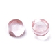 Cherry Quartz Glass Cabochons G-P393-R58-4MM-2