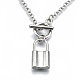 (vente d'usine de fêtes de bijoux) colliers pendentifs en alliage de zinc NJEW-N047-001-RS-1