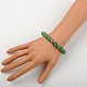 Natural Green Aventurine Stretch Bracelets BJEW-JB01329-02-2