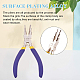 BENECREAT 2 Packs 6 in 1 Bail Making Pliers Wire Looping Forming Pliers with Non-slip Comfort Grip Handle for 3mm to 10mm Loops and Jump Rings PT-BC0002-17B-5