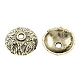 Style tibétain bouchons alliage pompon de perles X-TIBE-5216-AS-LF-1