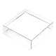 Basi espositive quadrate in vetro trasparente AJEW-WH0245-15B-1
