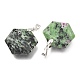 Faceted Natural Ruby in Zoisite Pendants G-F340-03K-2