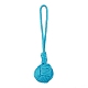 Polyester Cord Knitted Ball Wood Pendant Decoration HJEW-JM01034-3