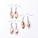 Tiger Cowrie Shell Dangle Earrings EJEW-I204-08-1