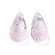 Perlas de murano con baches hechas a mano transparentes LAMP-T017-13B-4