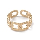 Ионное покрытие (ip) 304 нержавеющая сталь полые арочные открытые манжеты кольца для женщин RJEW-G285-57G-2