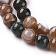 Natural Striped Agate/Banded Agate Beads Strands G-G582-6mm-41-3