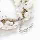 Bracelets en perles de coquillage naturel BJEW-JB04118-3