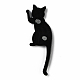 Lindo multifunción forma de gato acrílico magnético refrigerador pegatina imanes de nevera gancho para colgar AJEW-B002-01G-2