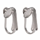 Accessoires de boucles d'oreilles clips à vis en 304 acier inoxydable STAS-G081-63P-3