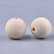 Natural Wooden Beads WOOD-S055-03-2