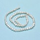Fili di perle di perle d'acqua dolce coltivate naturali PEAR-A005-05D-01-3